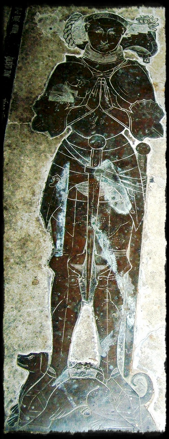 Sir Thomas Green (IV) tomb at St. Bartholomew's in Greens Norton with wife Lady Matilda (Throckmorton).