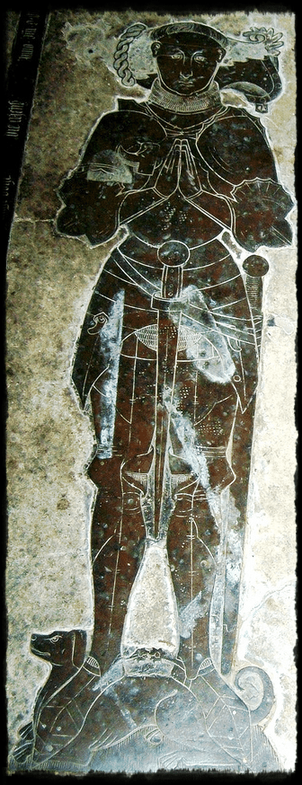 Sir Thomas Green (IV) tomb at St. Bartholomew's in Greens Norton with wife Lady Matilda (Throckmorton).
