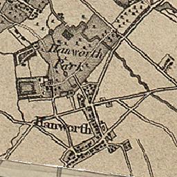 HANWORTH, a village and a parish in Staines district, Middlesex. Ordnance Survey First Series, Sheet 8.