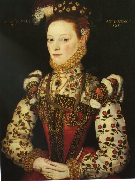 'The Master of the Countess of Warwick', ‘Portrait of a lady, aged 21, possibly Helena Snakenborg’, dated 1569.