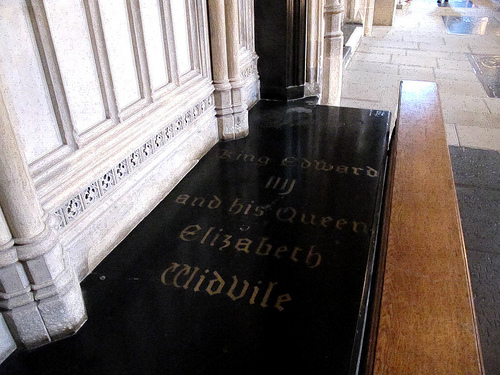 Tomb of Edward IV and consort queen Elizabeth at St. George's Chapel, Windsor Castle, Windsor, England.