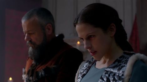 "The White Queen", BBC. The portrayal of the marriage of Lord Stanley to Lady Margaret Beaufort.